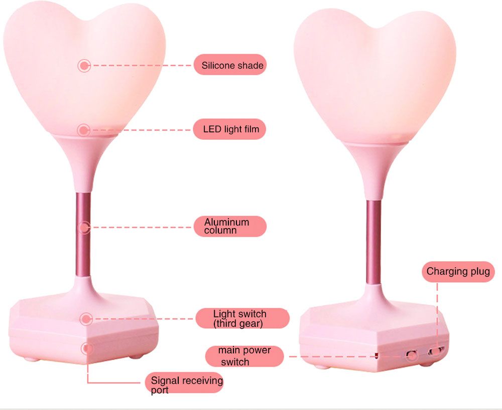 compre usb led de carga lampara decorativa 3d luz de la noche a distancia de la novedad del bebe 3d de corazon amante ambiente de noche la luz blub