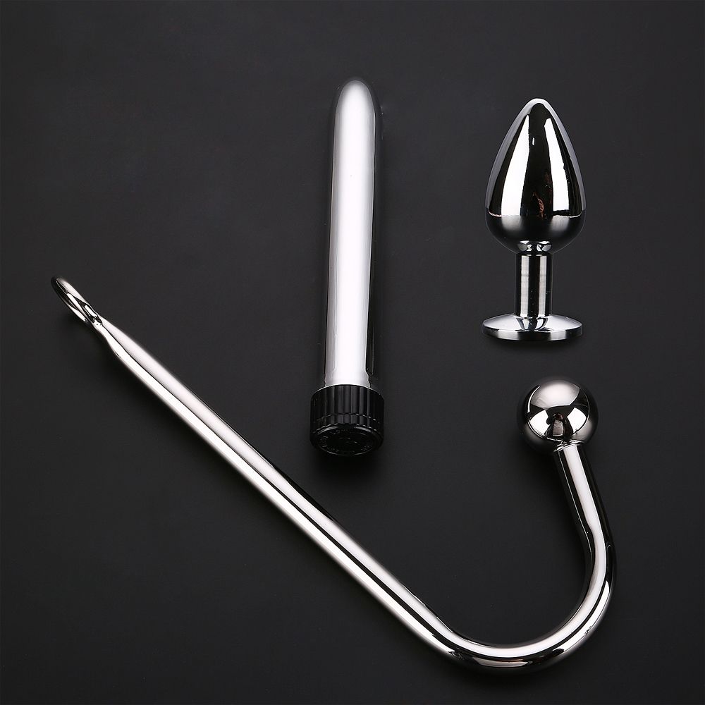 Metal Aço Inoxidável Anal Plug Vibrador 3 Pçs / Set Anal Hook Vibrador Vibrador Sexo Brinquedos Para Mulher Anal Estimulador Sexo Brinquedo Gay Para Homens Y19060502 De Qiyue10, $124,73 Dhgate