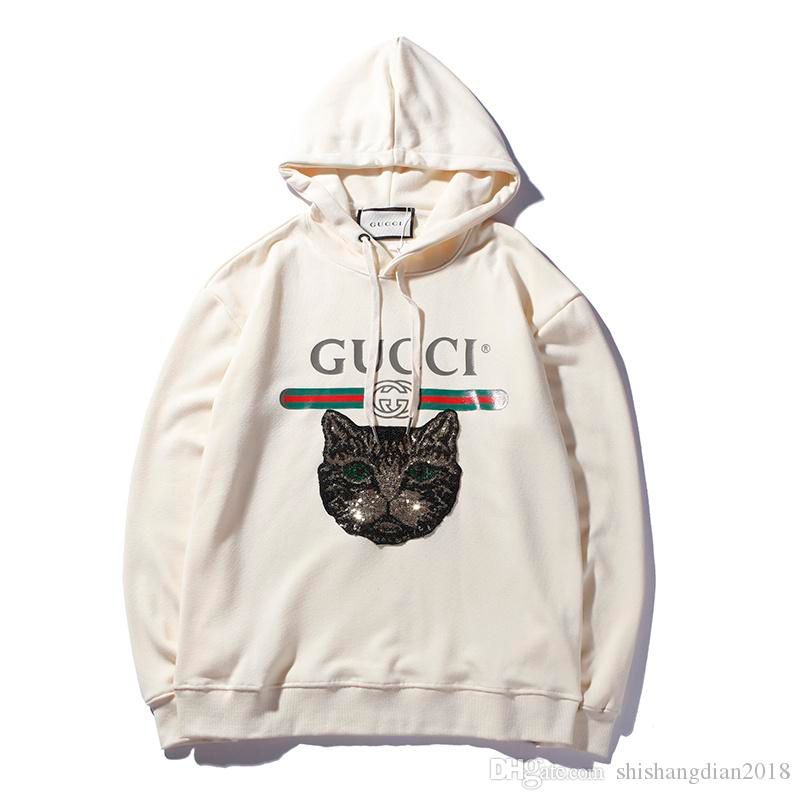 gucci sequin cat hoodie