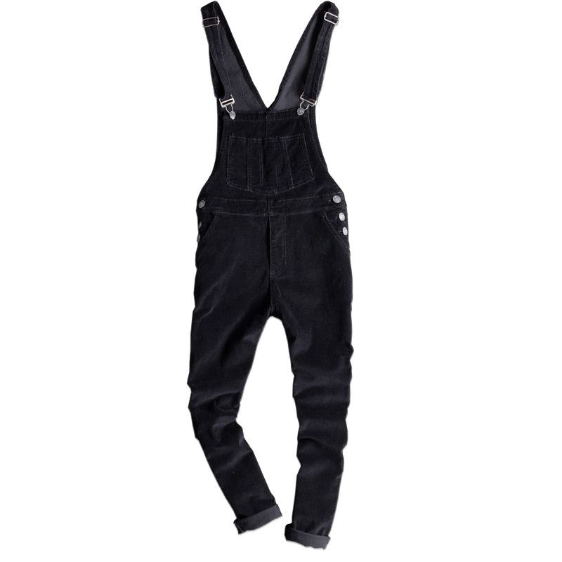 black corduroy jumpsuit