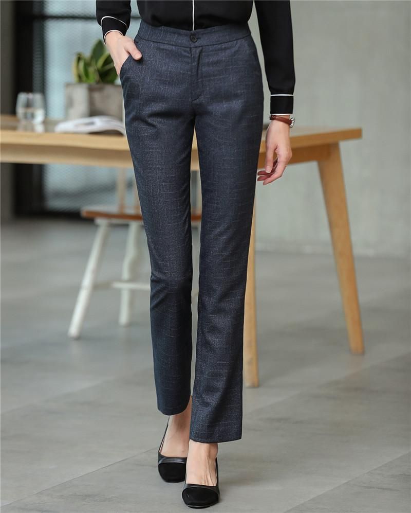 Women Formal Pants OL Long Pant Office Lady Wear To Work Straight ...