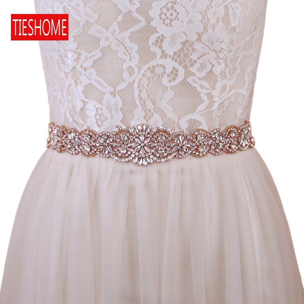 Rose gold wedding sash Clearance