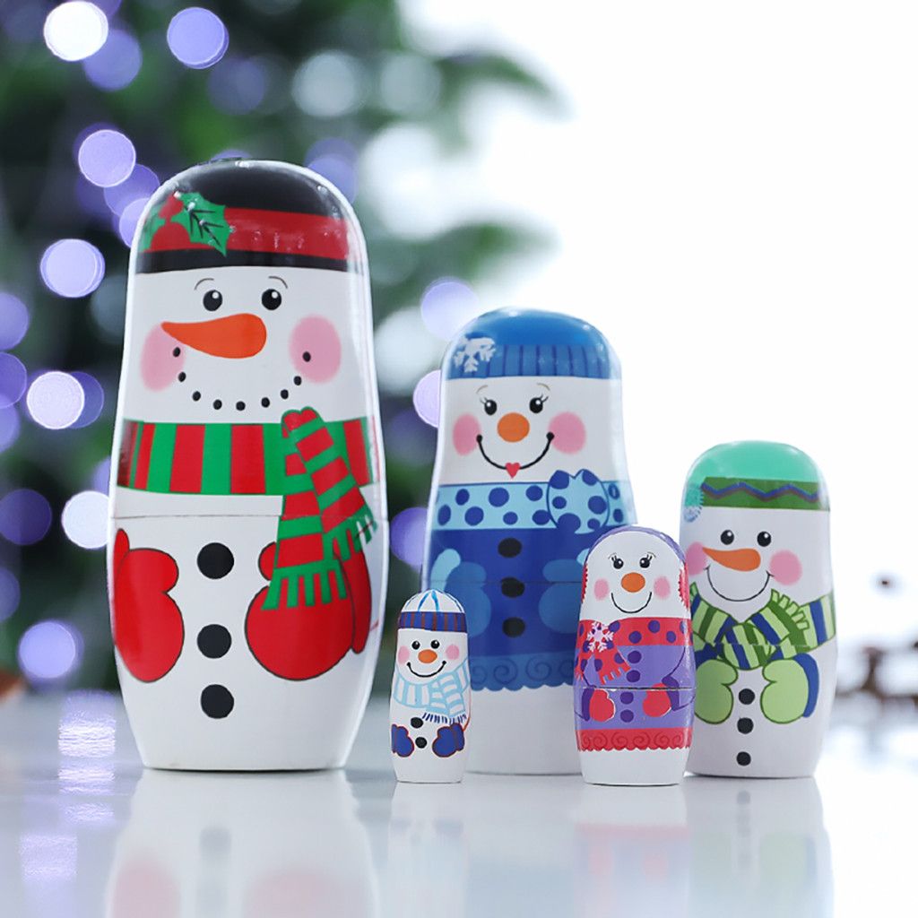 christmas matryoshka dolls