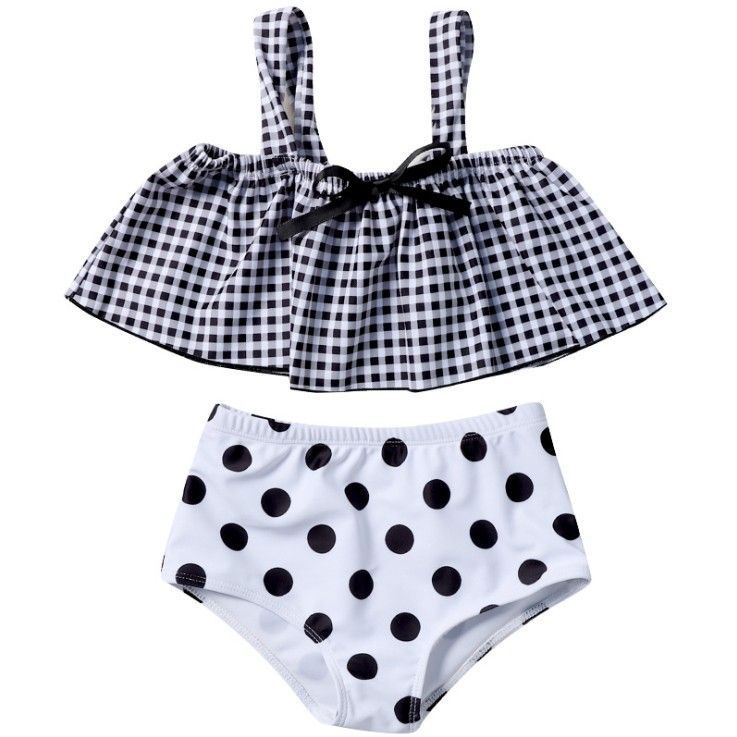 polka dot swim trunks
