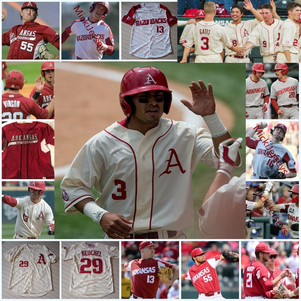 custom razorback baseball jersey