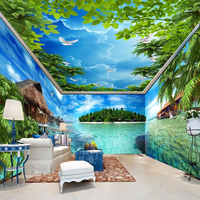 Dropship Custom 3D Photo Wallpaper Maldives Sea Island Scenery Whole House Background Wall Painting Living Room Dropship Custom 3D Photo Wallpaper Maldives Sea Island Scenery Whole House Background Wall Painting Living Room