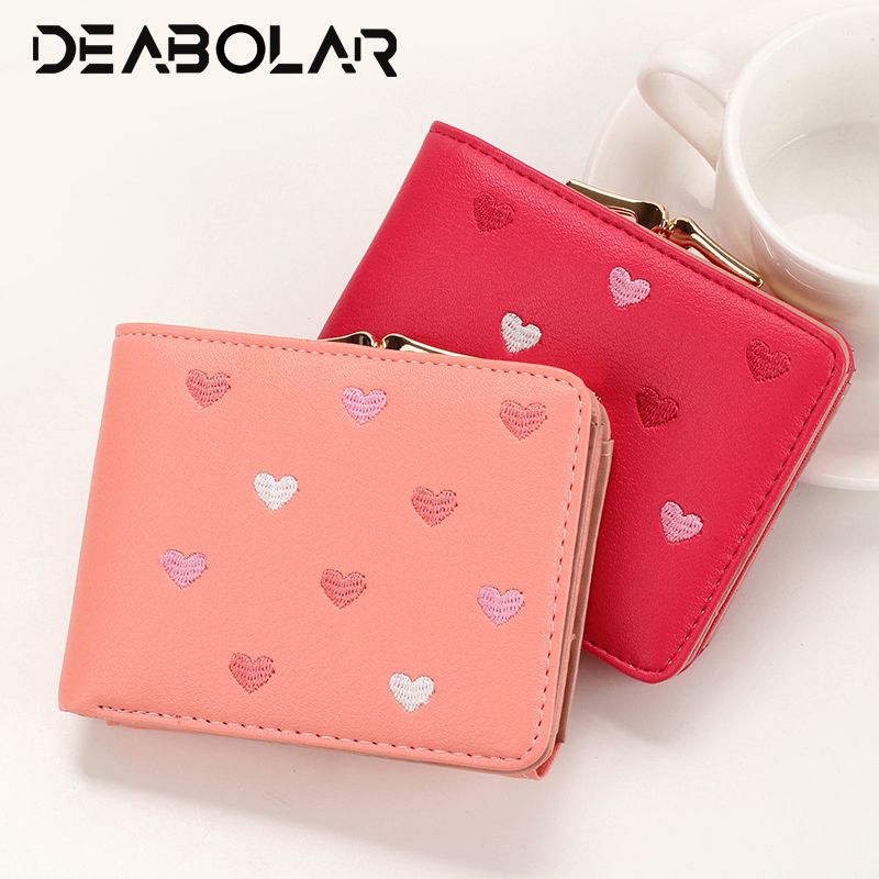 ladies leather wallet with coin purse