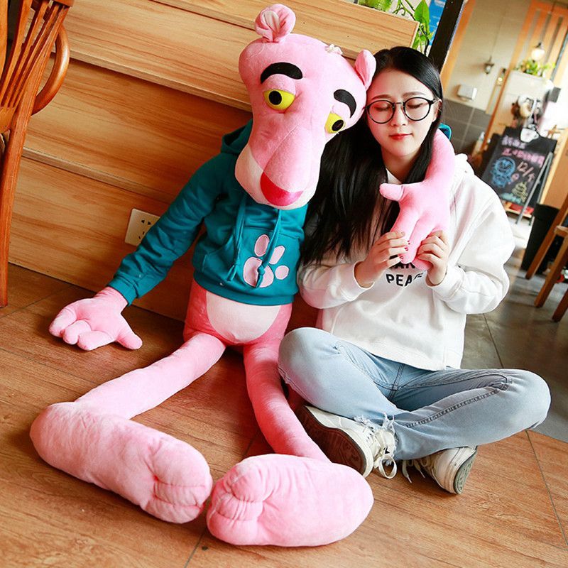big pink panther stuffed animal