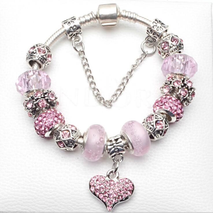 Para mujeres moda Rhinestone Brazalete Pulsera Joyería corazón amor Regalo Nuevo