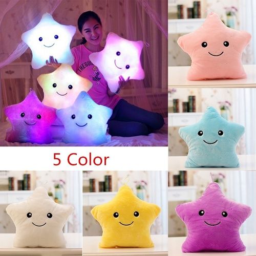 stars light colorful pillows