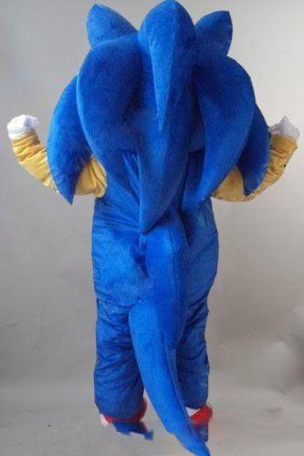 Sonic the Hedgehog Mascot Costume Video Suits Dress Adult Outfits Cosplay