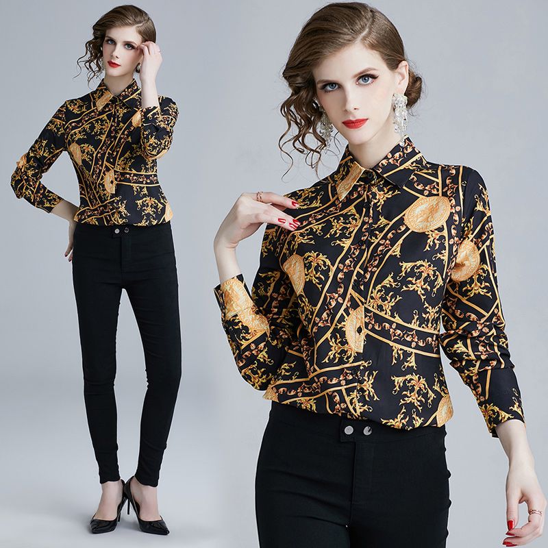 gold dress shirt womens