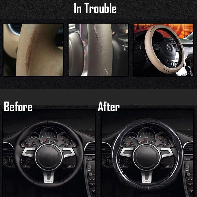 de fibra de carbono Look R1/ rojo / adecuado para Mitsubishi Outlander coche R/ Funda para volante