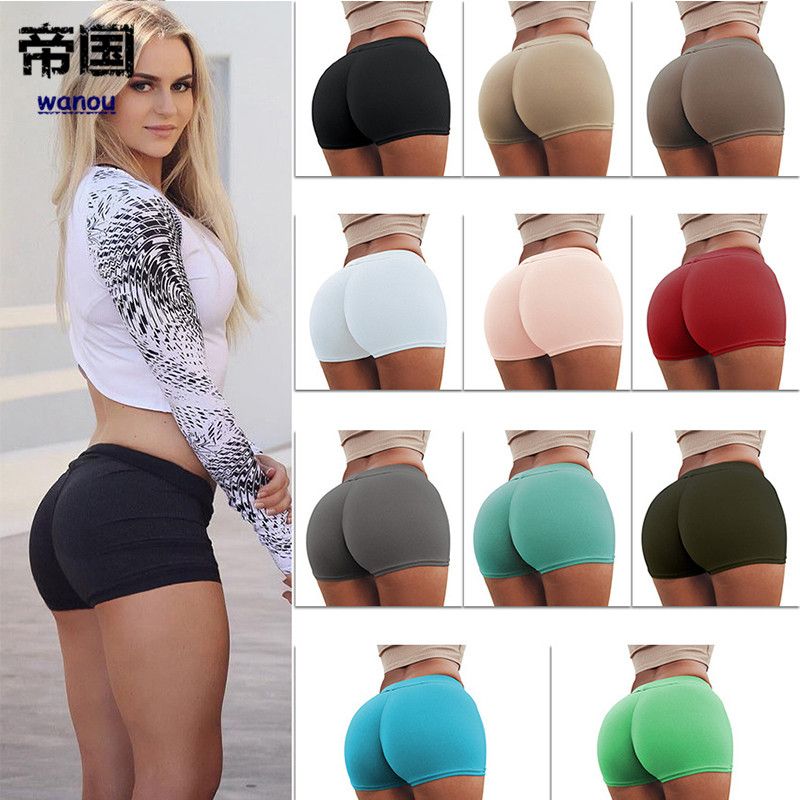 Acquistare Pantaloncini Sexy Push Up Da Donna Colori Caramelle Pantaloncini  Da Fitness Short Feminino Allenamento Elastico In Vita Corto Novità  Economico | Consegna Veloce E Qualità | It.Dhgate