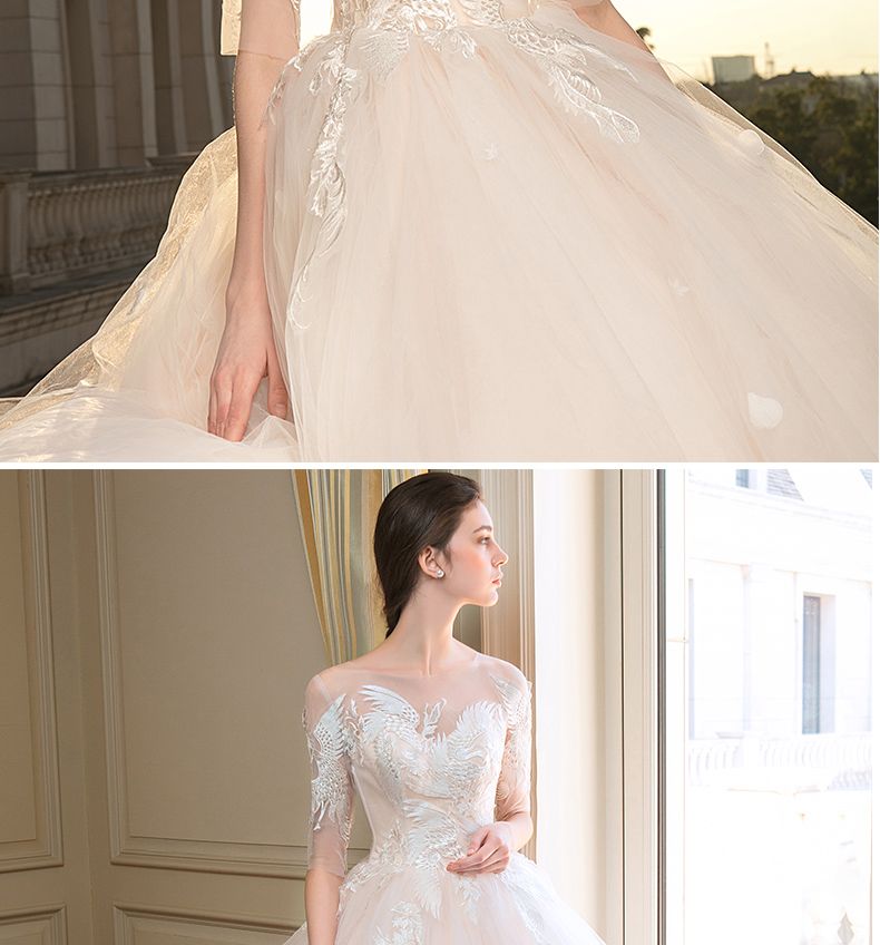 Grosshandel Hochzeitskleid 2018 Neue Braut Hochzeit Prinzessin Dream Word Schulter Hochzeit Europa Und Amerika Nachsichtig Schlankes Einfache Licht Von Q546333490 199 86 Auf De Dhgate Com Dhgate