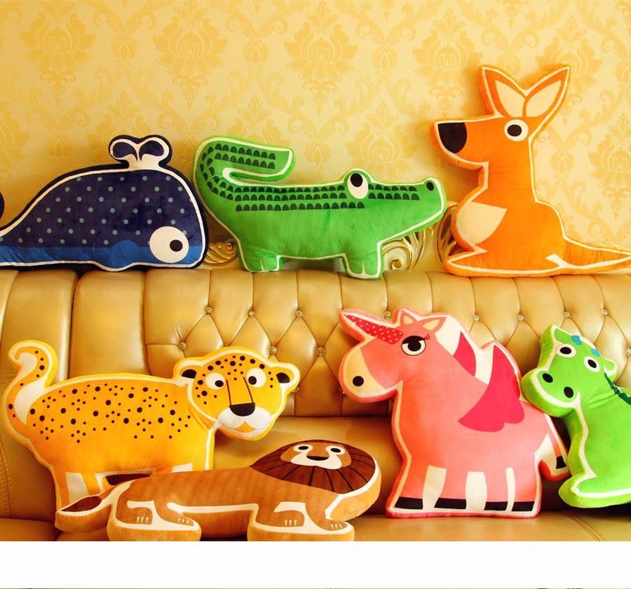 Cartoon Back Cushion Seat Pad Decorative Bed Pillows Floor Cushion