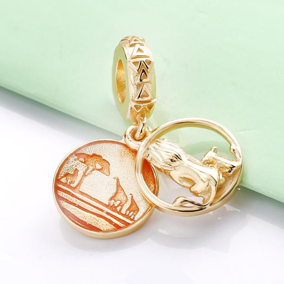 Simba Charms Beads Dangle S925 Sterling 