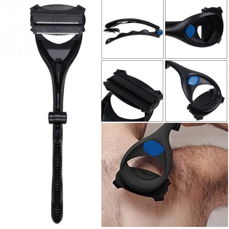 High Quality Men Manual Back Hair Shaver Blade Trimmer Do It