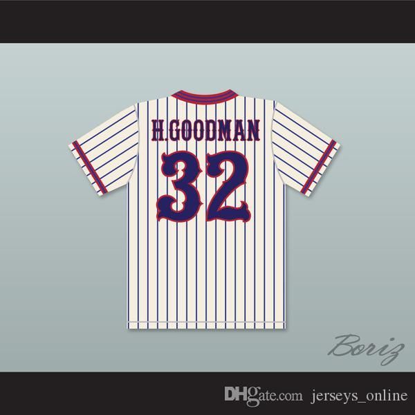 2020 Howie Goodman 32 Benchwarmers Pinstriped Baseball Jersey