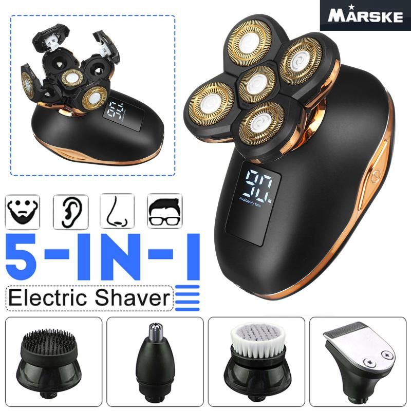 5 in 1 electric hair razor for men bald head shaver