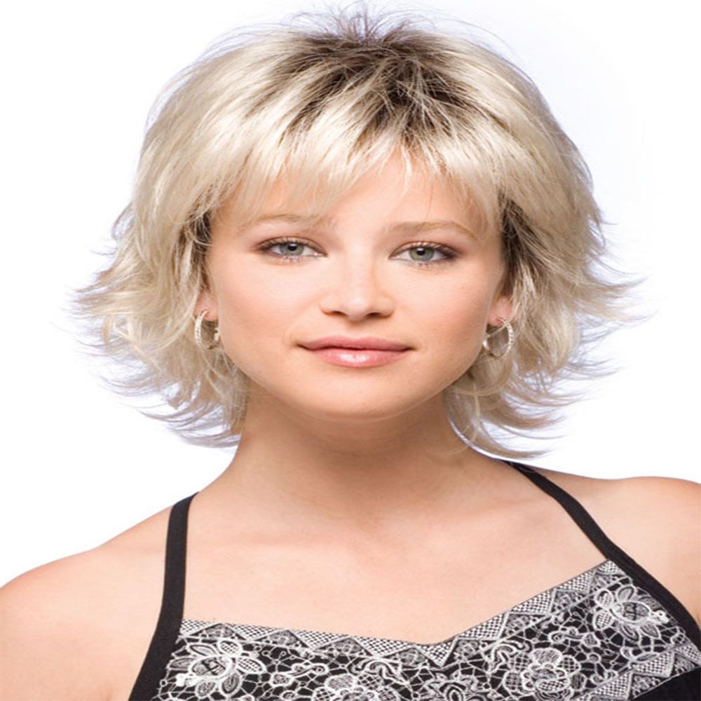 Curly Blond Short Hair Wig 9 Styles Lady Fashion Synthetic Wigs