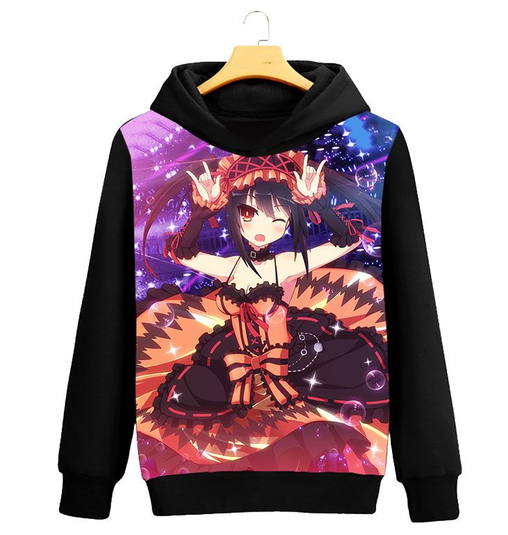 kurumi tokisaki moletom com capuz