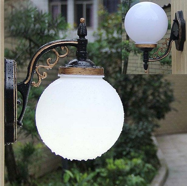 compre lampara de pared para exterior patio de jardin europeo impermeable balcon aplique de pared al aire libre llfa a 51 56 del nimiled