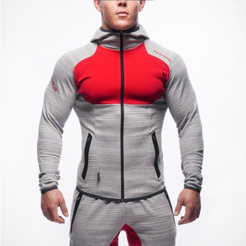 Compra Gimnasio Con Paneles Trajes Para Hombre Slim Casual Jogger  Cremallera Con Capucha Capucha Sudaderas Sweypants Trajes HOMMES TRACKSTUIT  Barato | Entrega Rápida Y Calidad | Es.Dhgate