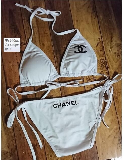 chanel two piece swimsuit