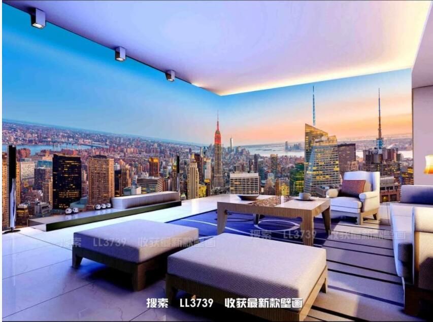3d wallpaper custom photo HD 3D New York City Building background living  room home decor 3d