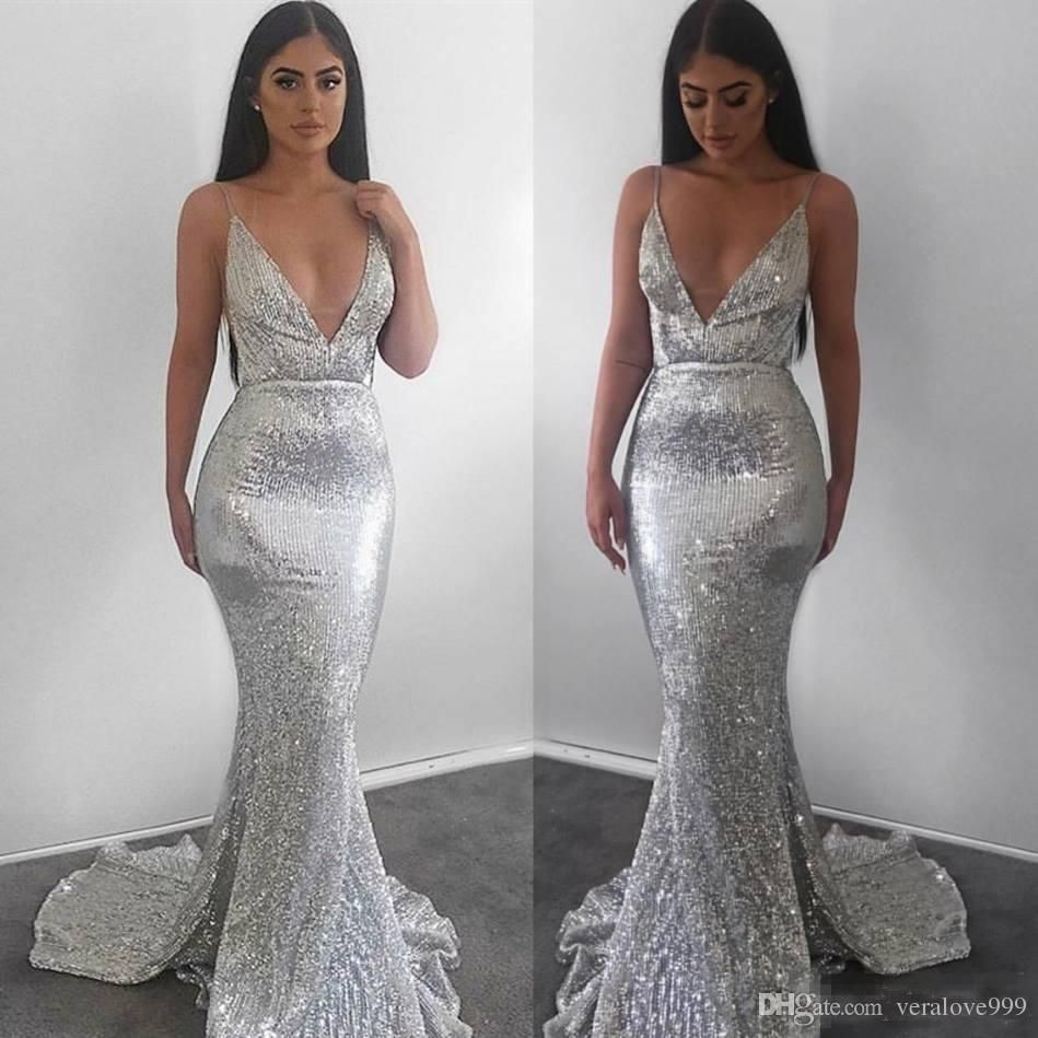 shiny formal dresses