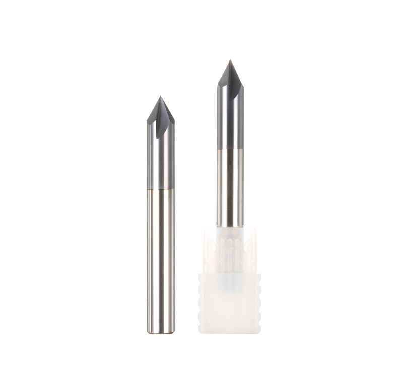 1Pc 3.0mm 3 Flute 90 Degree Tungsten Solid Carbide HRC55 Chamfering End Mill