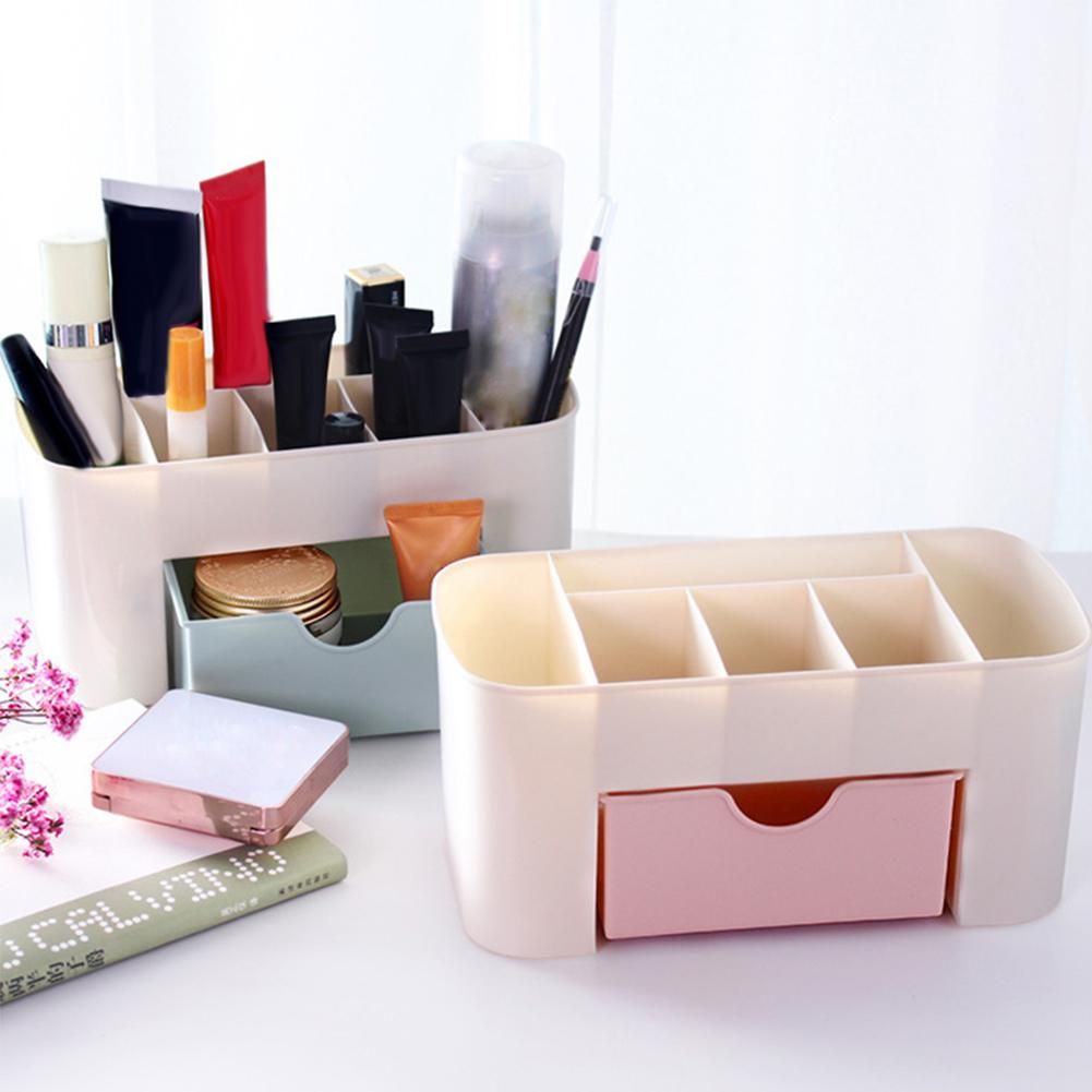 Plastic Table Storage Box Makeup Organizer Nail Art Manicure Tools
