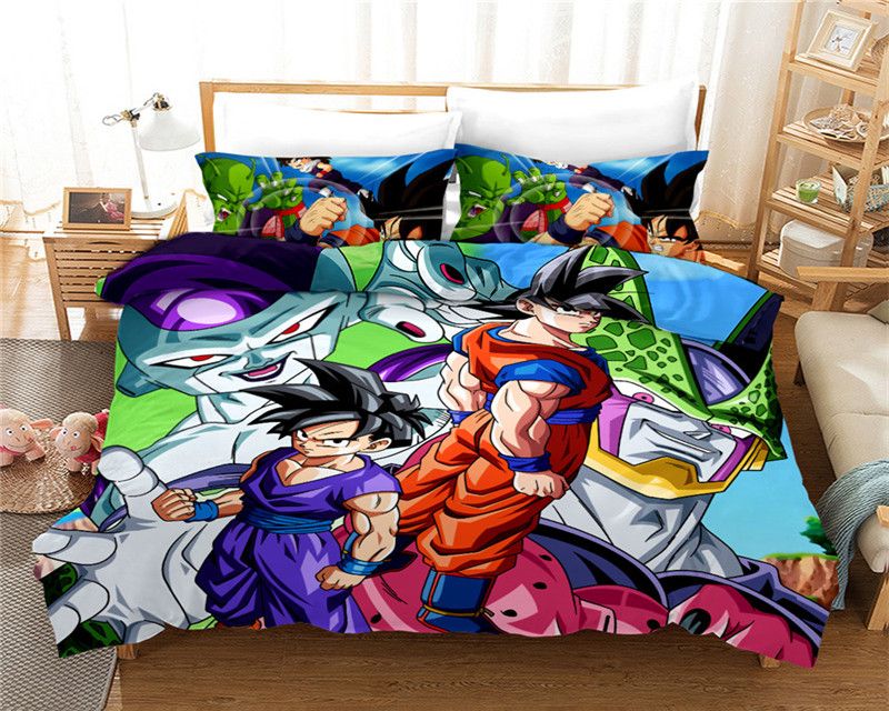 2020 3d Seven Supermen Dragon Ball Bedding Set Twin Full Queen