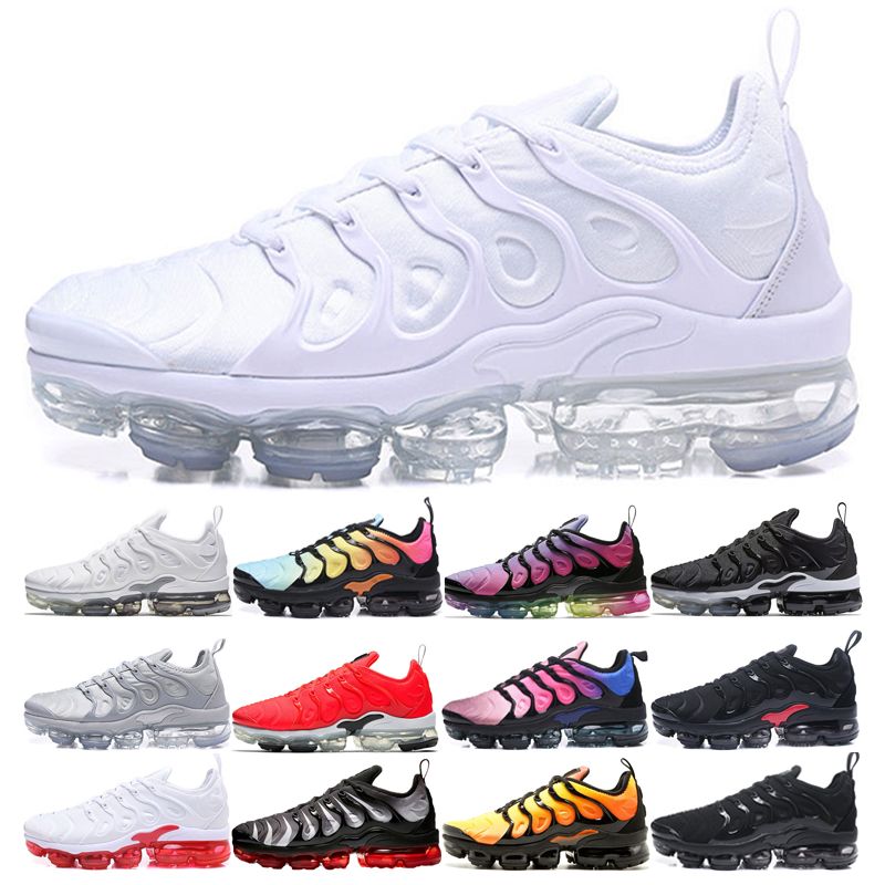 Compre Nike Vapormax Air Max Airmax TN Plus Hombre Zapatillas De Running  Mujer Triple Negro Blanco Puesta De Sol Uva EE. UU. Cebra Diente Tiburón  Rojo Diseñador Deportivo Zapatillas A 28,94 €