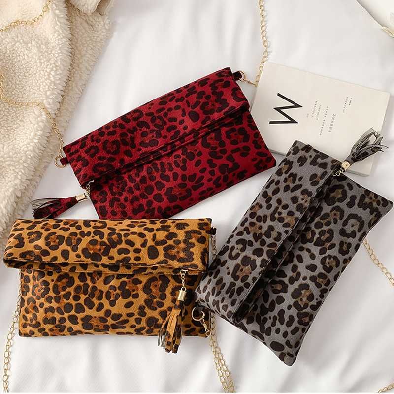 leopard evening bag