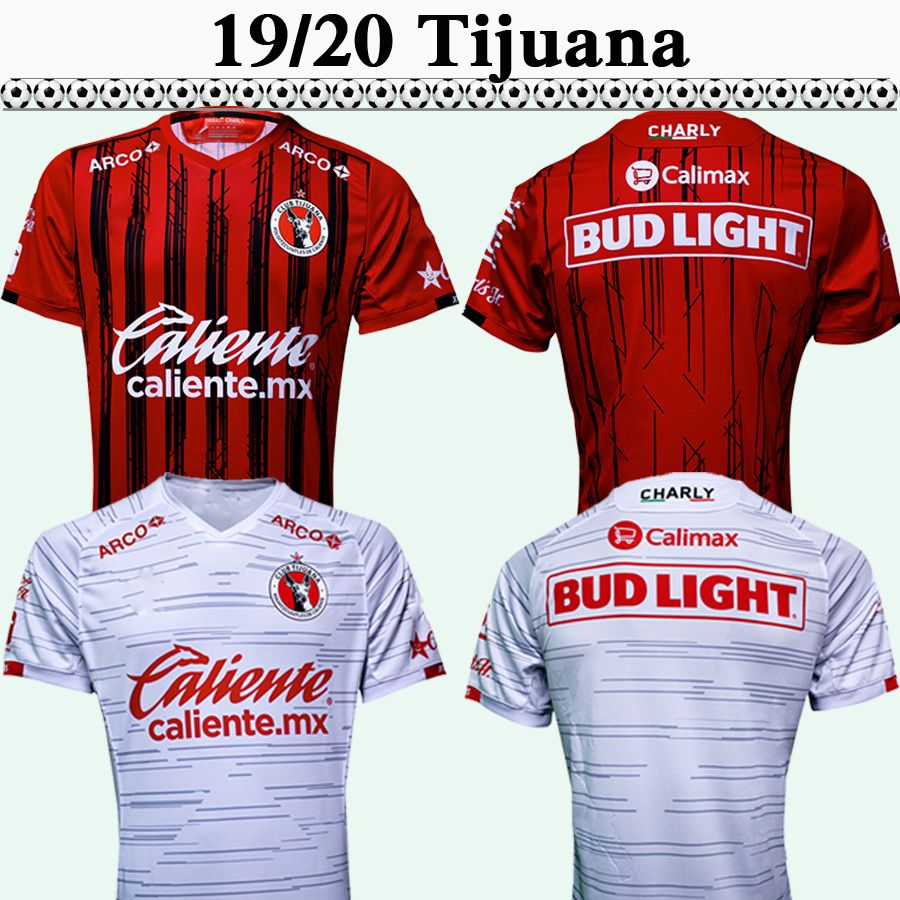 M Red Black 19 Xolos Tijuana Mens Home Soccer Jersey Clothing Men