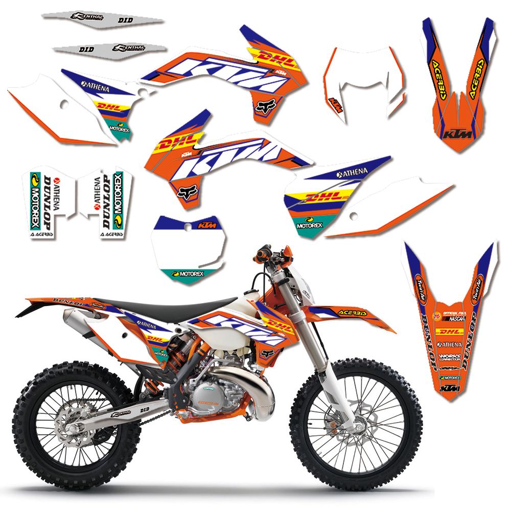 2017 2018 2019 FITS KTM EXC EXCF XC XCW 150 250 300 350 GRAPHICS DECO