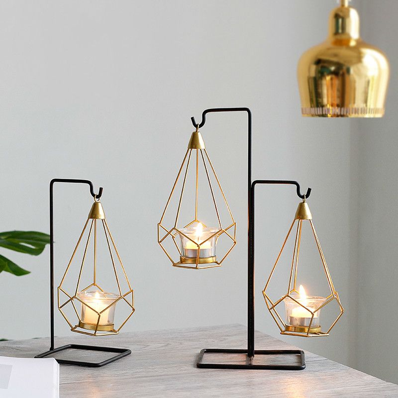 geometric candle holder