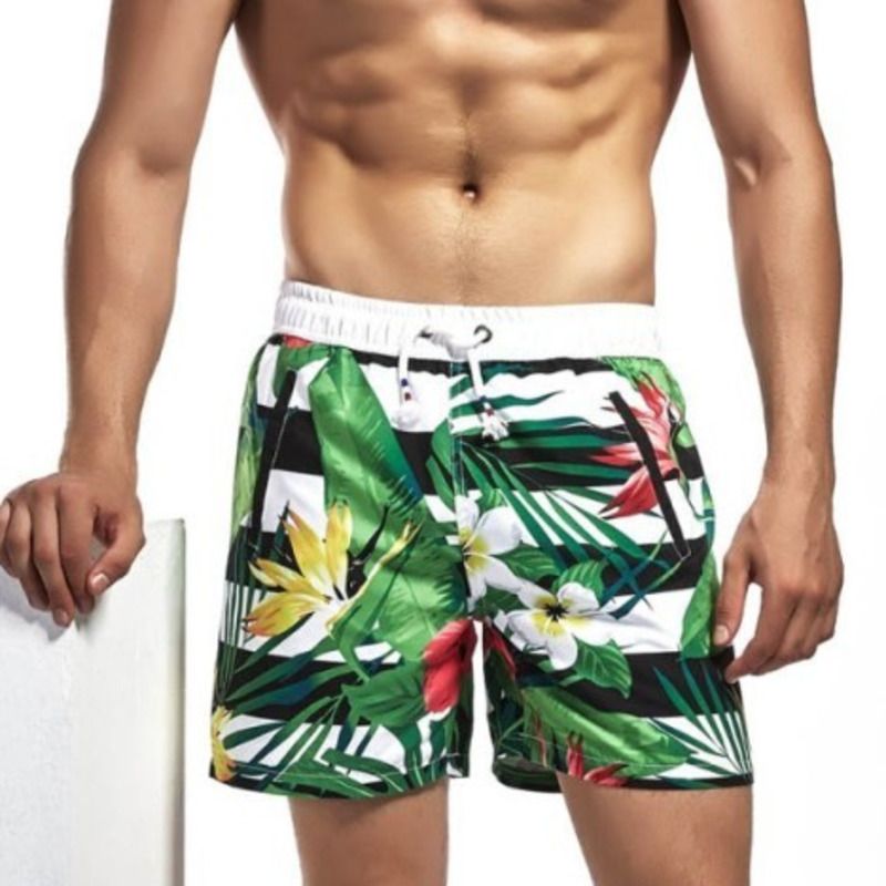 floral swimming trunks