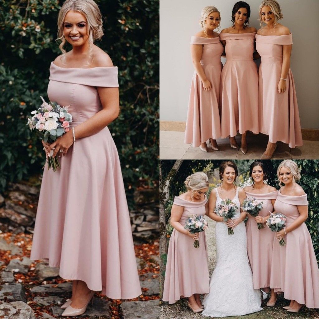 mocha pink bridesmaid dresses