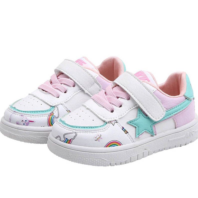 rainbow toddler sneakers