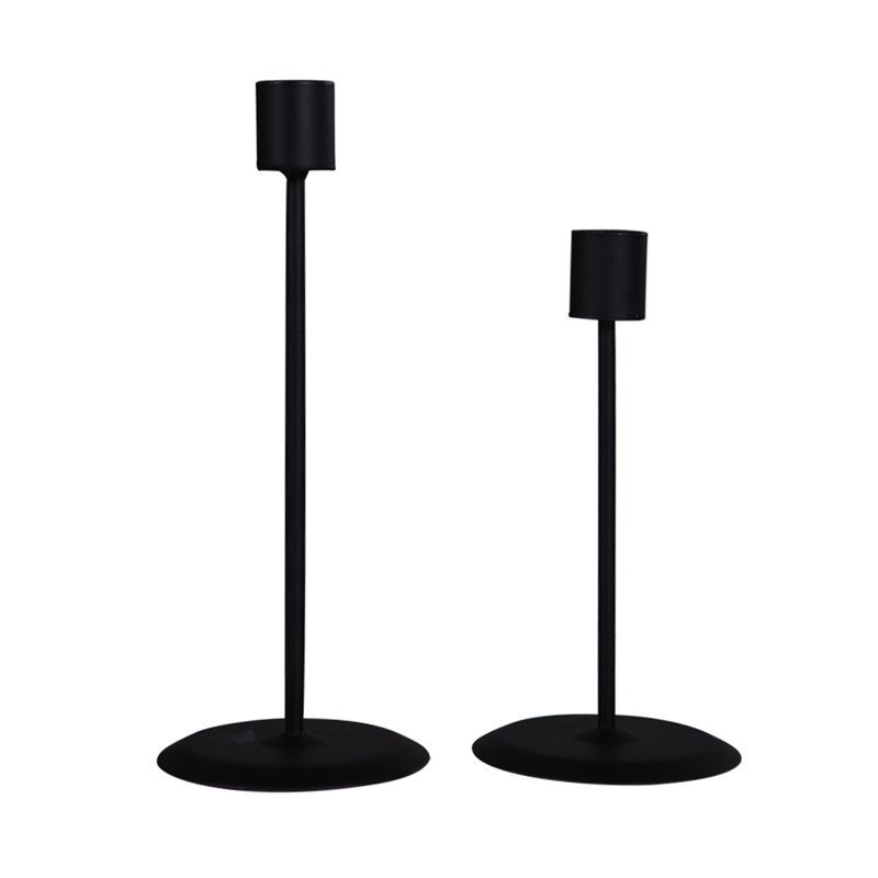 Cheap Black Taper Candle Holder Classic Metal Candlestick Set Of 2 Modern Simple Candle Stand Romantic Table Centerpieces From Casaideacn 4 94 Dhgate Com