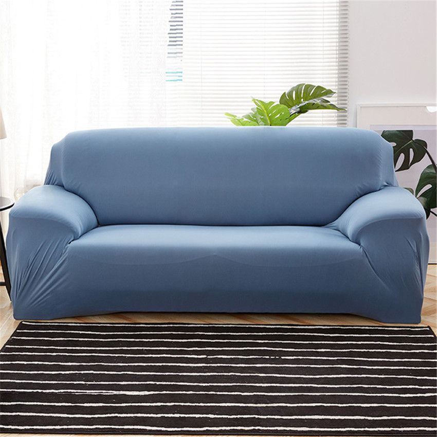 Grey Blue 1 4 Seater Sofa Cover Polyester Solid Color Non Slip Couch Stretch Furniture Protector Living Room Elastic Slipcover Chair Covers For Hire From Fs 001 - Blue Grey Sofa Cover Grey Blue 1 4 Seater Sofa Cover Polyester Solid Color Non Slip Couch Stretch Furniture Protector Living Room Elastic Slipcover Chair Covers For Hire From Fs 001 - Blue Grey Sofa Cover