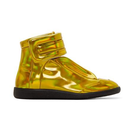 gold maison margiela shoes