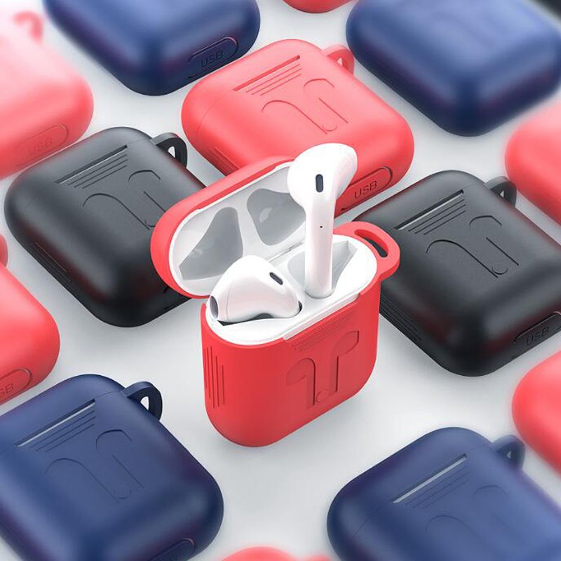 satin al apple airpods kulaklik kiliflari icin tpu kulaklik silikon kilif kilifi hava bakla pp torba ambalaj ile tasinabilir anti vurmak koruyucu