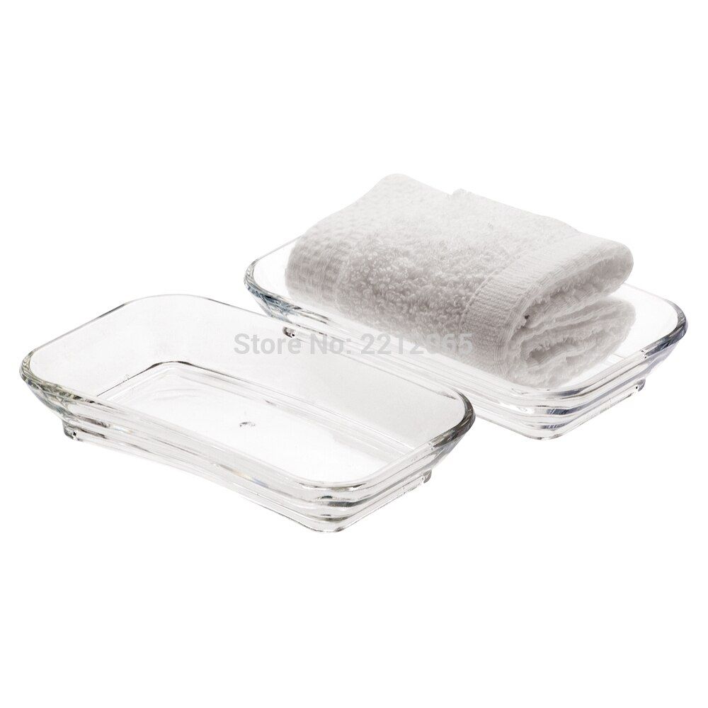 2020 /Pack Clear Plastic Towel Placed Tray, Rectangle Plastic Tea Bag