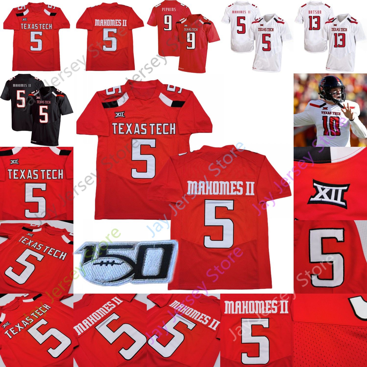 custom texas tech football jersey