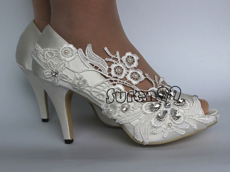 flat open toe wedding shoes