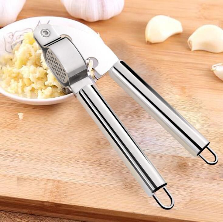 Details about   Stainless Steel Home Kitchen Mincer Tool Garlic Press Crusher Squeezer Masher QK